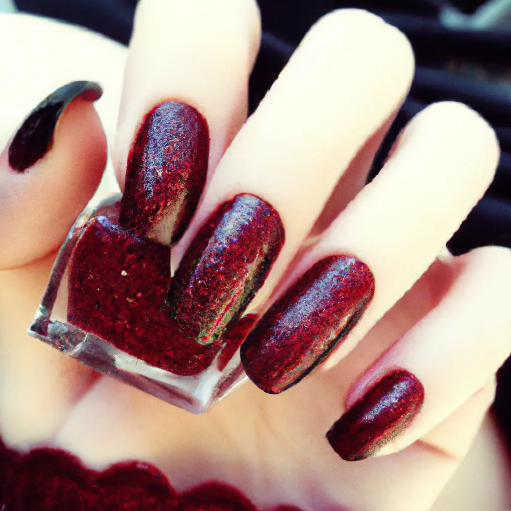 Jakie paznokcie do bordowej sukienki?